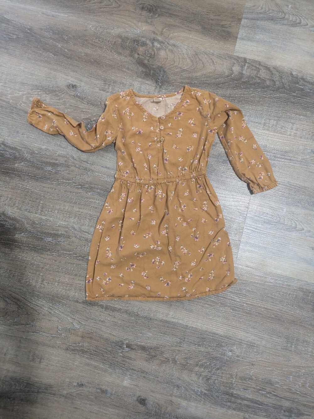 OshKosh B'gosh Tan Floral Dress